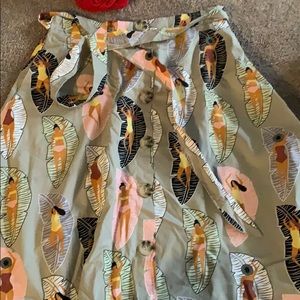 anthropologie mid skirt - below the knees